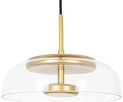 Lustra suspendata LED, Metal, Sticla, Eden