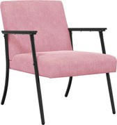 vidaXL fotoliu Roz 59 x 75 x 78 cm Catifea