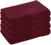Set 4 Prosoape Baie Bumbac 100%, 550g/m², Greek