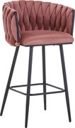 Scaun Bar Voletty Catifea  Roz