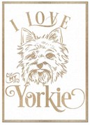 Tablouri   I Love My Dog   Gravate Laser cu Rasa Preferata