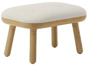 Scaun alb-în culoare naturală Paff Low – UMAGE