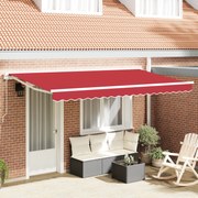 vidaXL Material de înlocuire pentru copertină Roșu 400 x 200 cm Pânză