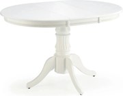 Masa extensibila alb WILLIAM, 90/124x90x75 cm