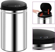 vidaXL Coș de gunoi automat cu senzor, 40 L, oțel inoxidabil
