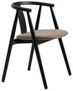Scaun de dining negru/bej Relate – Unique Furniture