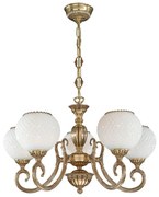 Candelabru din alama cu 5 brate design italian 8550