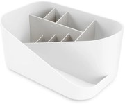 Organizator de baie alb pentru cosmetice din plastic Glam – Umbra