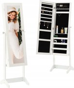 Dulap de bijuterii cu oglindă 41,5 x 36,5 x 147 cm