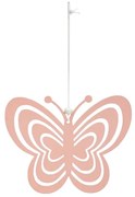 Fluture metalic de agatat PASTEL BUTTERFLY - mai multe culori Culoare: Roz
