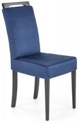 Scaun Clarion 2 velvet albastru/negru Monolith 77