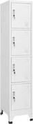 vidaXL Dulap vestiar cu 4 compartimente 38x45x180 cm