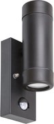 Rabalux 8835 - Aplica de perete pentru exterior cu senzor MEDINA 2xGU10/10W/230V
