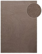 Covor taupe țesut manual din lână 80x150 cm Eleni Taupe – Hanse Home