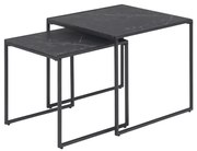 Set de 2 măsuțe de cafea ALMA, antracit