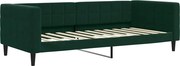 vidaXL Cadru de pat, verde închis, 90x200 cm, catifea