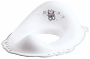 Reductor toaleta copii, antiderapant, Bear Alb, Maltex Baby