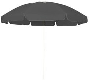 vidaXL Umbrelă de soare de plajă, antracit, 240 cm