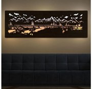 Li-Go 4778/A/4 - Decorațiune LED de perete LED/10W/5V 30000 mAh 120x40 cm stejar