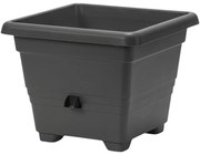Plastia Bergamot ghiveci de flori cu auto-udare40 x 40 cm, gri, 40 x 40 cm