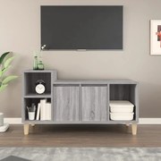 vidaXL Comodă TV, gri sonoma, 100x35x55 cm, lemn prelucrat