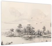 Tablou - Vintage peisaj desen peisaj (70x50 cm)