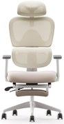 RESIGILAT- Scaun ergonomic MUSSO E600SE ADAPTIVE, șezut translatabil, cotiere 3D, suport lombar adaptiv, suport picioare, mecanism multifunctional inclinare/blocare, pivotant, Mesh, Bej