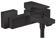 Baterie cada - dus Hansgrohe Metropol negru mat 18 cm