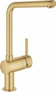 Baterie bucatarie Grohe Minta auriu periat Cool Sunrise