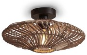 Plafoniera eco din ratan Zanzibar flat 40cm S, nat