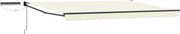 vidaXL Cort electric retractabil Crem 4 x 2 m