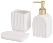 Set de accesorii de baie alb din ceramică – Casa Selección