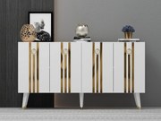 Dulap Pometu (alb + auriu) . 1093455