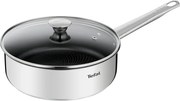 Tigaie cu capac din inox ø 24 cm Cook Eat – Tefal