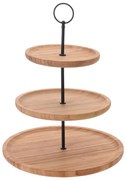 Tavă din bambus cu trei etaje