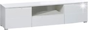 Măsuță TV SPICE, alb lucios