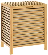 Casaria Coș de rufe de bambus ISLA, 62L, maro natural