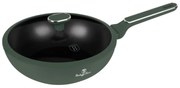 Tigaie wok antiaderenta cu titan 28 cm Green Matte Collection Berlinger Haus BH 8159