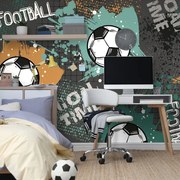 Tapet minge de fotbal în design modern