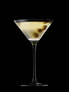 Fotografie Martini Glass with Green Olives, Yamada Taro