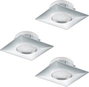 Eglo 95802 - Set 3x spoturi LED încastrate PINEDA LED/6W/230V