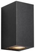 Nordlux - Aplică de perete pentru exterior CANTO 2xGU10/28W/230V IP44 neagră