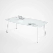 Masă conferinta din sticla ,design modern și elegant ,calitate premium , dimensiuni 2400*1200*750