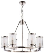 Lustră pe lanț Endon 74128 EASTON 6xE14/6W/230V crom lucios