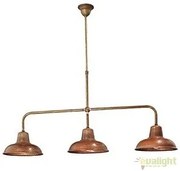 Lustra rustica cu 3 brate, fabricata manual Contrada 211.11.OR