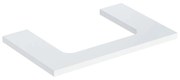 Blat pentru lavoar Geberit One cu decupaj in mijloc alb mat 75 cm