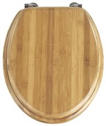 Capac WC BAMBOO 34x41 cm maro/argintiu - WENKO 144726100