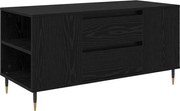 vidaXL Masă de cafea Stejar Negru 102 x 44,5 x 50 cm Lemn compozit