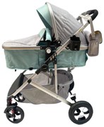 Carucior 2 in 1 reversibil si transformabil, landou sport si geanta cadou - Bleu - CPC-08-bleu