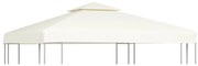 vidaXL Copertină rezervă acoperiș pavilion, alb crem, 3x3 m, 310 g/m²